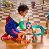 Kullerbu Colorful Curves - Build & Grow Ball Track Set