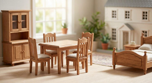 Wooden doll house furniture sets