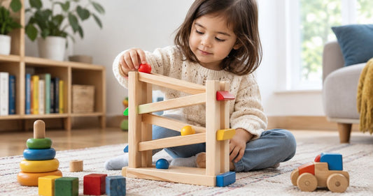 Wooden toys for cause and effect learning