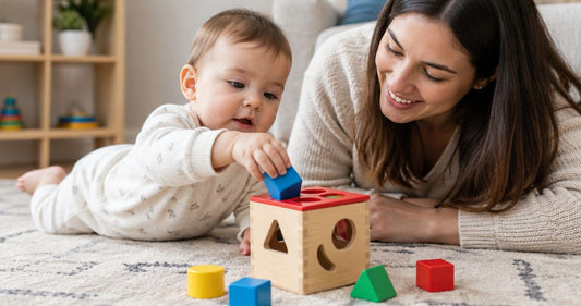 How do you introduce a shape sorter to a baby?