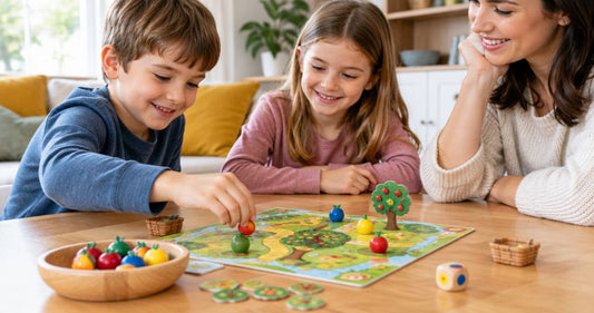 How do you play the HABA First Orchard board game?