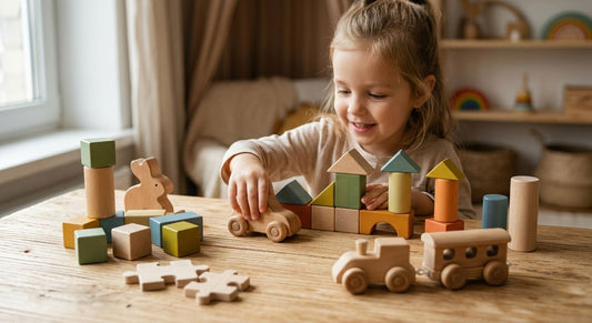 Wooden toys for left-handed children