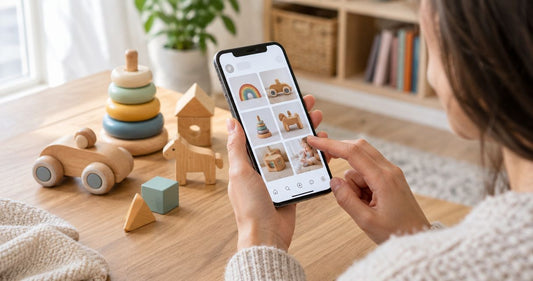 How to save Habauk wooden toys to a Pinterest gift board