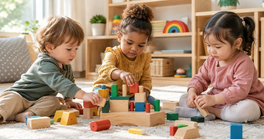Are wooden toys suitable for group play with toddlers?