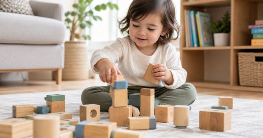 How do you use wooden sound blocks for sensory play?