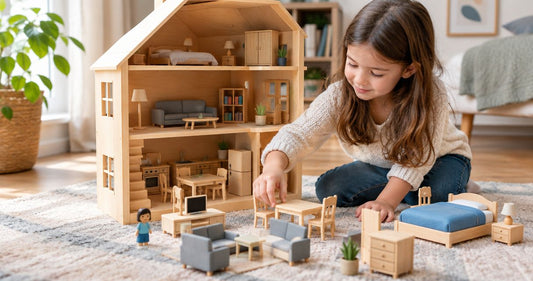 Best wooden dolls house furniture sets