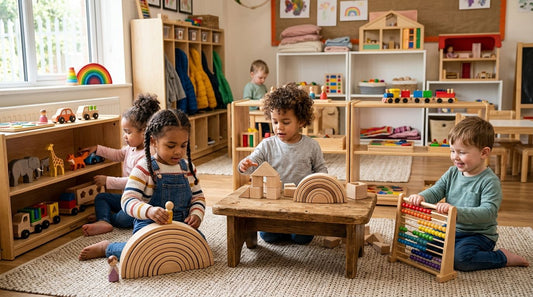 Wooden toys for nursery and childminder settings