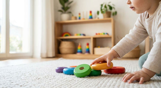 Wooden stacking toys for 1 year olds