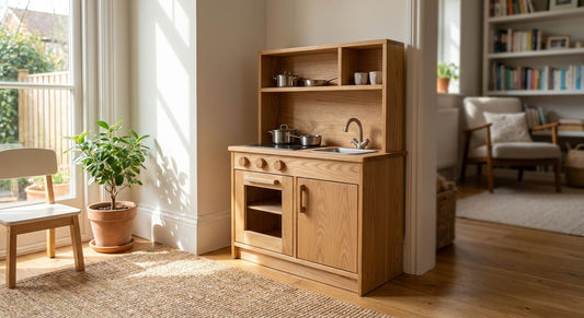How to choose a wooden play kitchen for small spaces