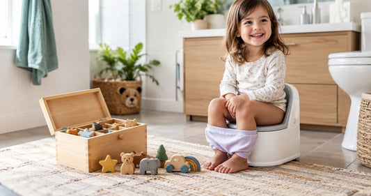 Wooden toys for potty training rewards