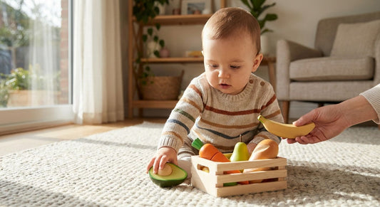 How to introduce wooden play food to babies