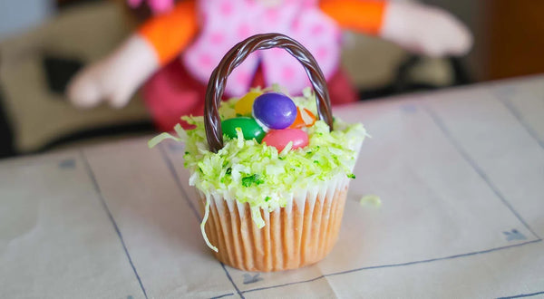 Easy and Wholesome Easter Basket Cupcakes