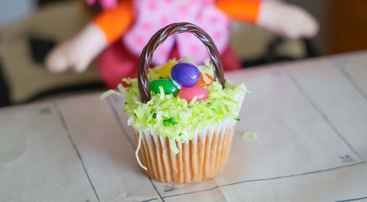 Easy and Wholesome Easter Basket Cupcakes