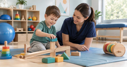 Wooden toys for paediatric physiotherapists: complete 2026 guide