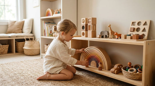 Wooden toys for Montessori-inspired homes