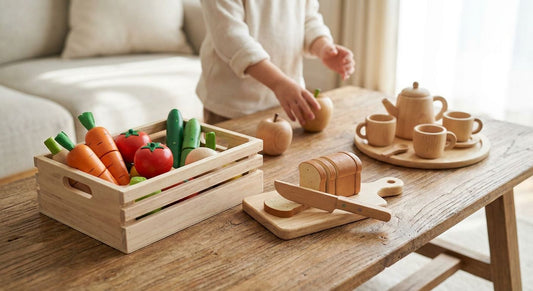 Best wooden play food sets for role play