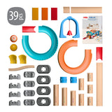 Kullerbu Colorful Curves - Build & Grow Ball Track Set